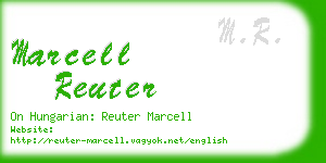 marcell reuter business card